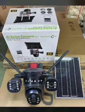 V380 Solar Camera 3 Lens PTZ