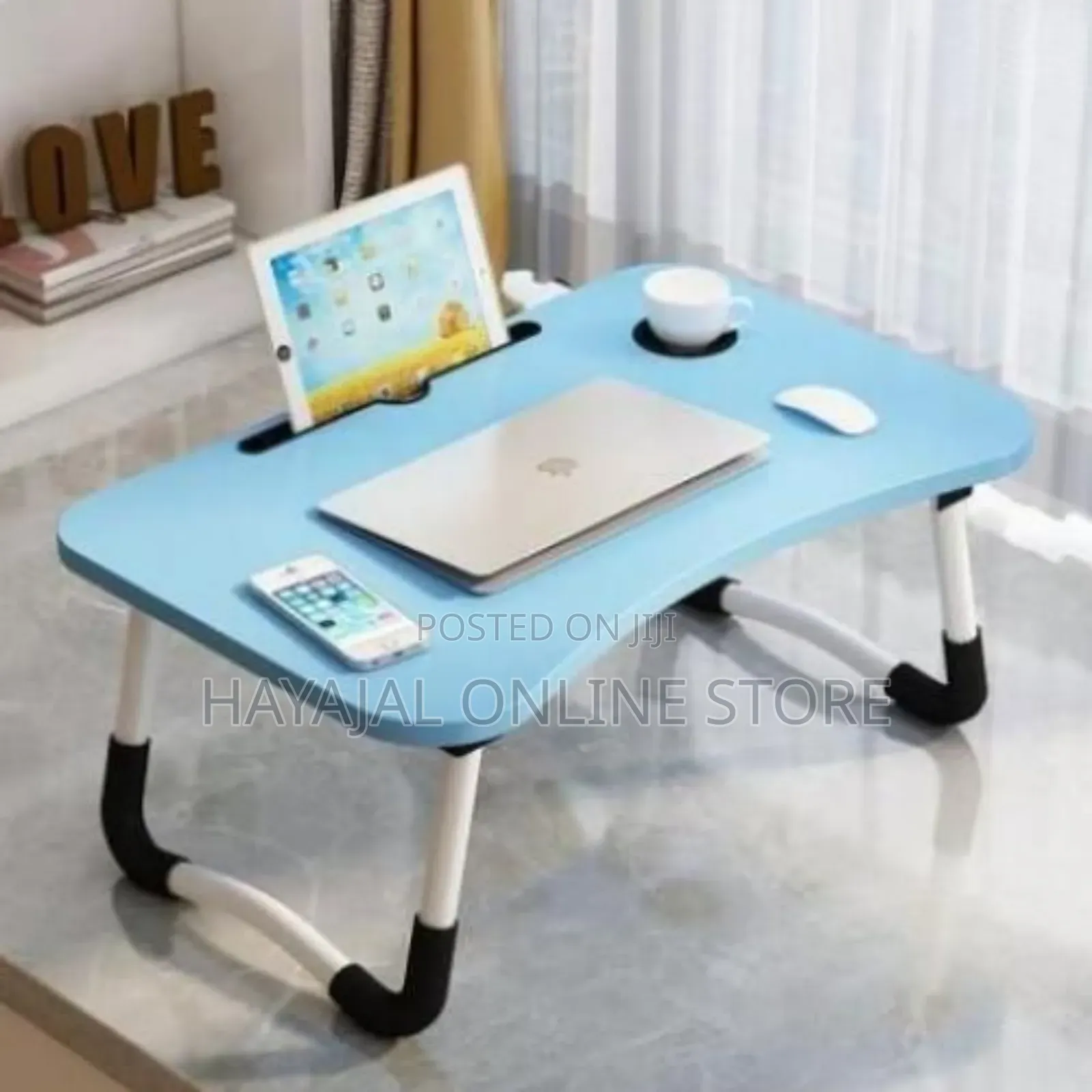 Multi-Use Foldable Laptop Table With Drawer
