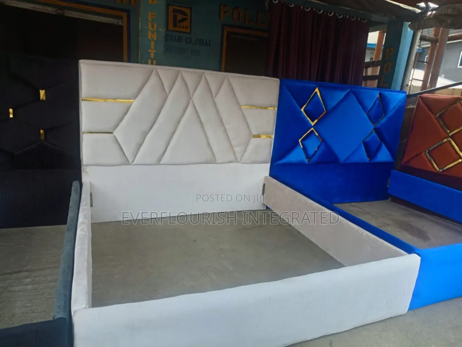 6x6ft Bed Frame Milk Colour