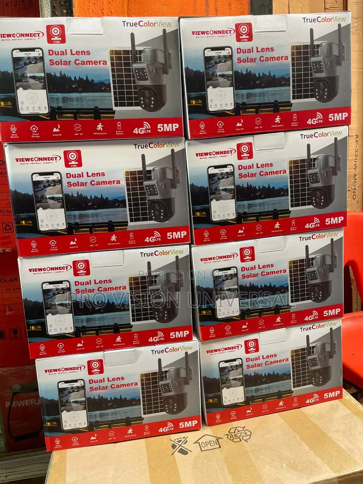 Solar Camera V380 Daul Lens Security Camera