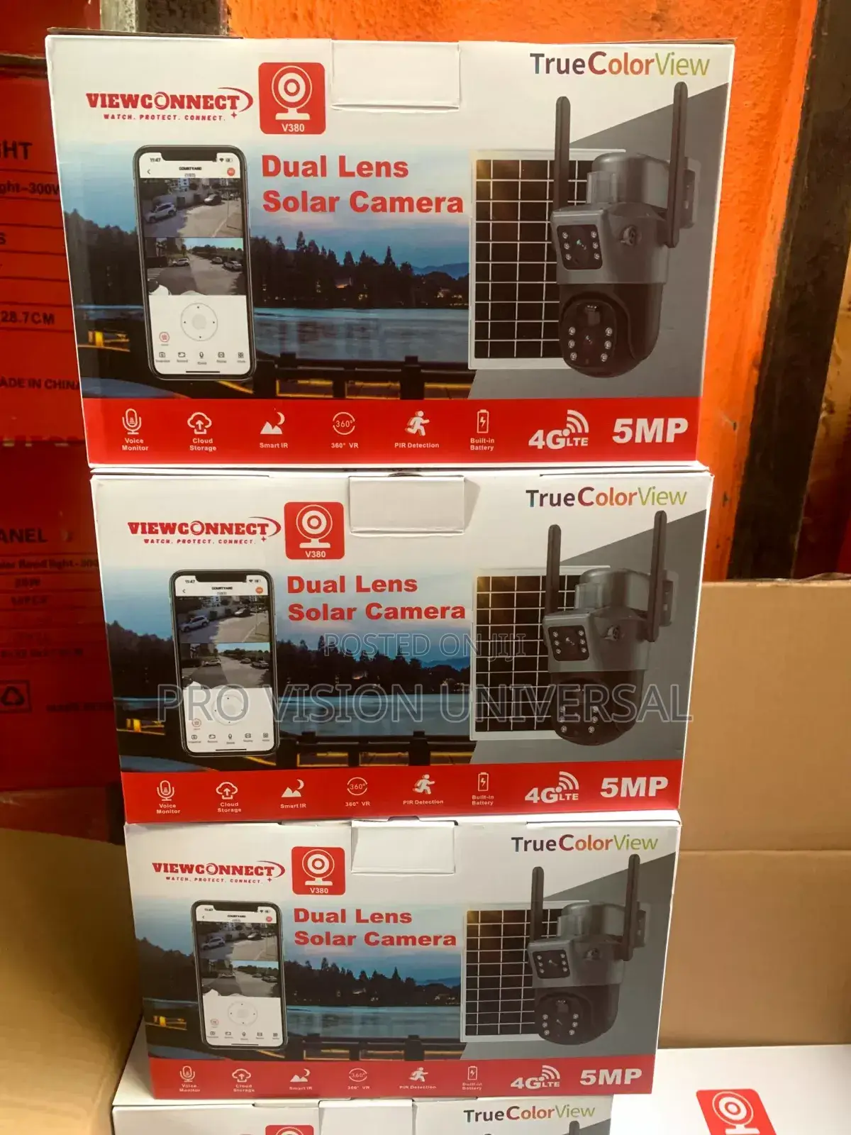 Solar Camera V380 Daul Lens Security Camera
