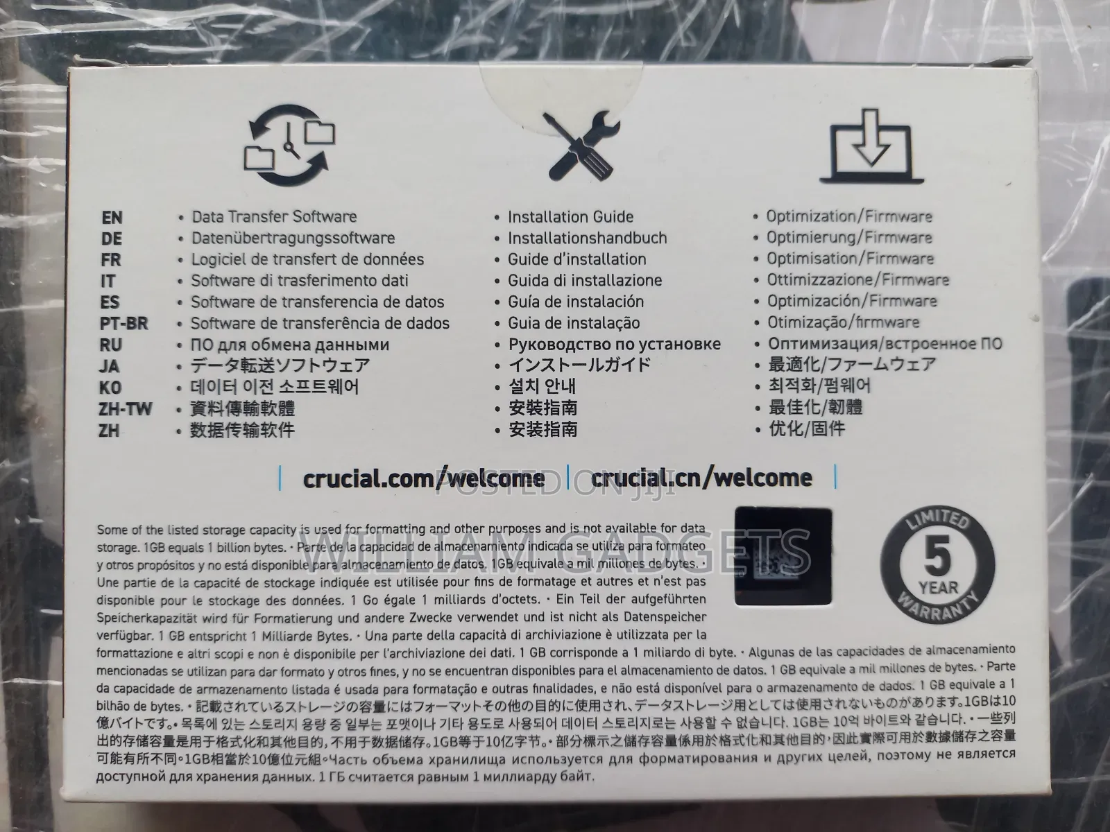 Crucial P3 Plus 1tb SSD Hard Drive