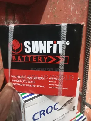 Sunfit 26ah 12v Solar Gel Battery