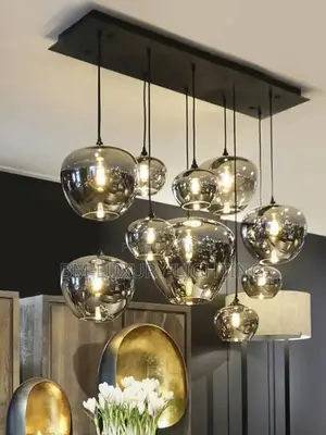 Nordic 10 Smokey Glass Ceiling Indoor Chanderlier Fitting