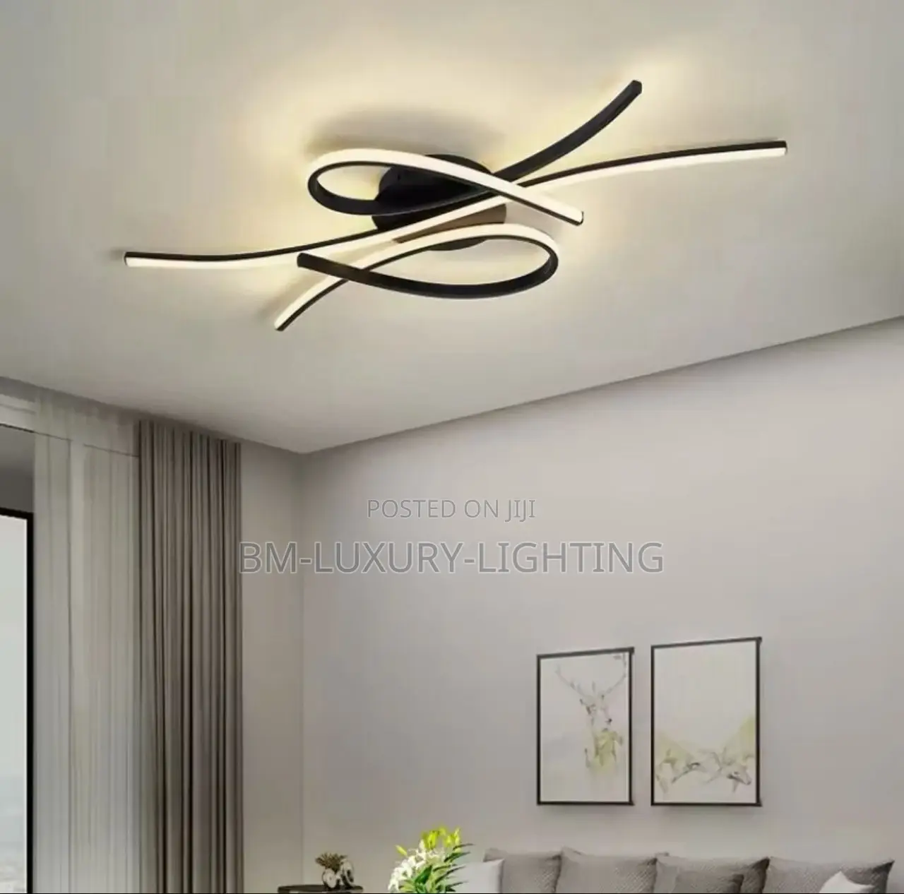 Simple X Flush Chandelier Fitting