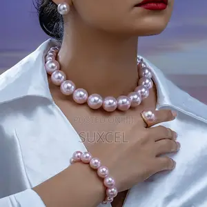 Photo - Elegant Pink Pearl Jewelry Set