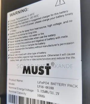 Must 5.12kw Lithium Battery