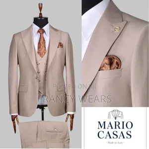 3 Piece Turkish Suits With Matching Tie White Shirt
