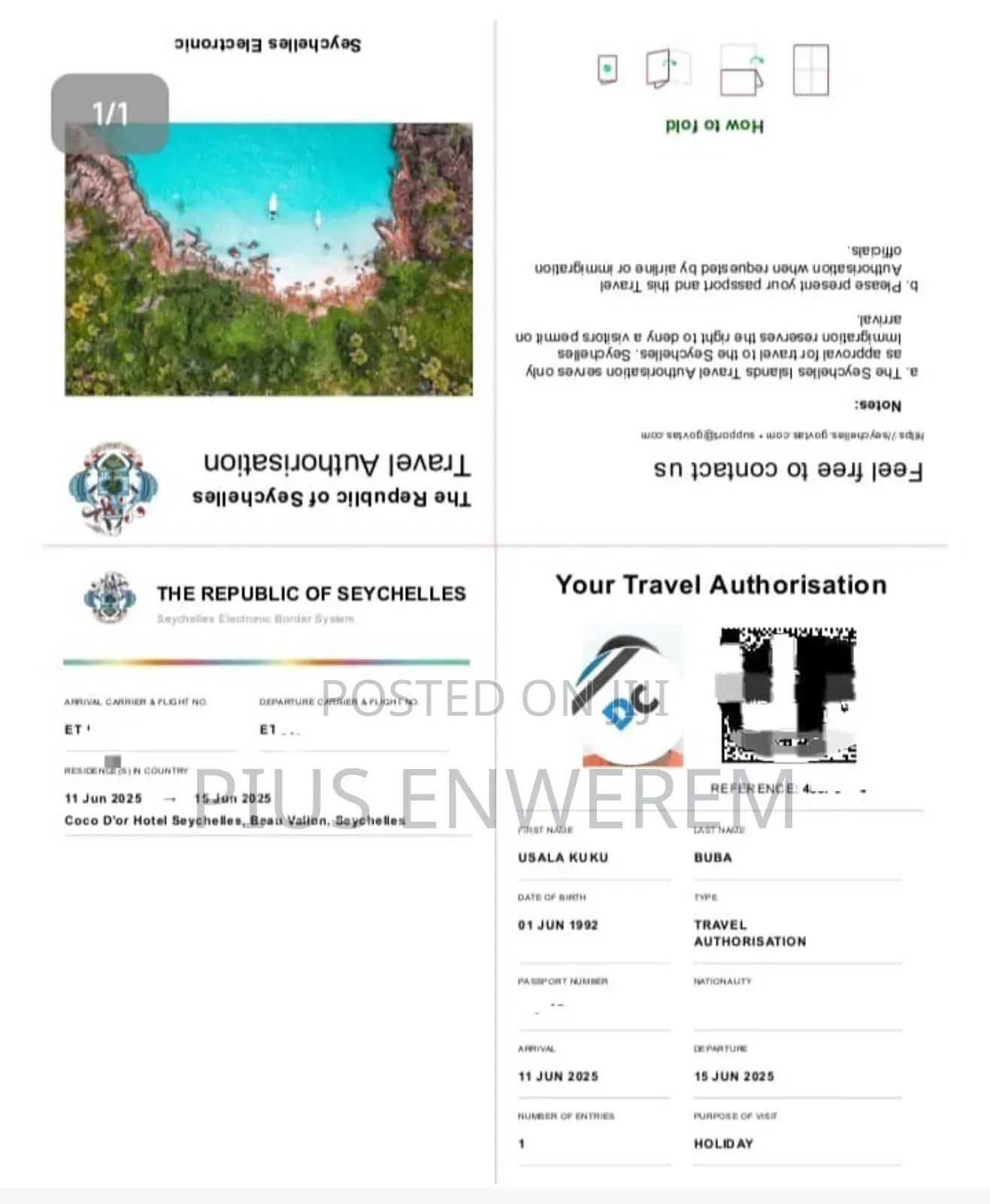 Seychelles Eta Visa (100%)