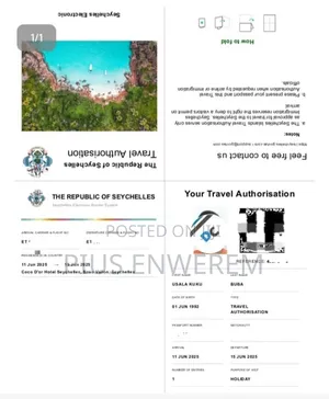 Seychelles Eta Visa (100%)