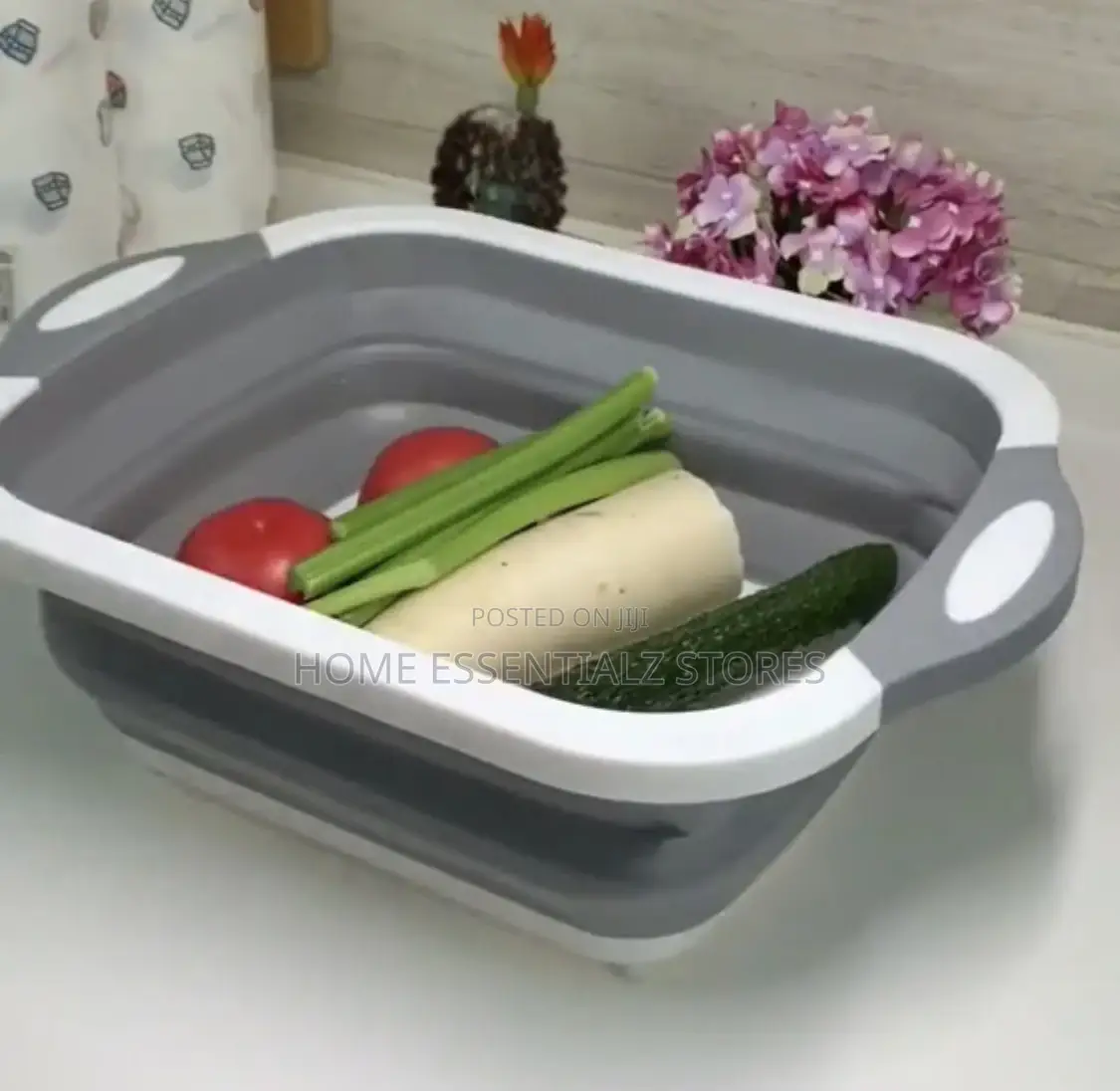 Foldable Chopping Board Serving Trays - 2 Pieces Set