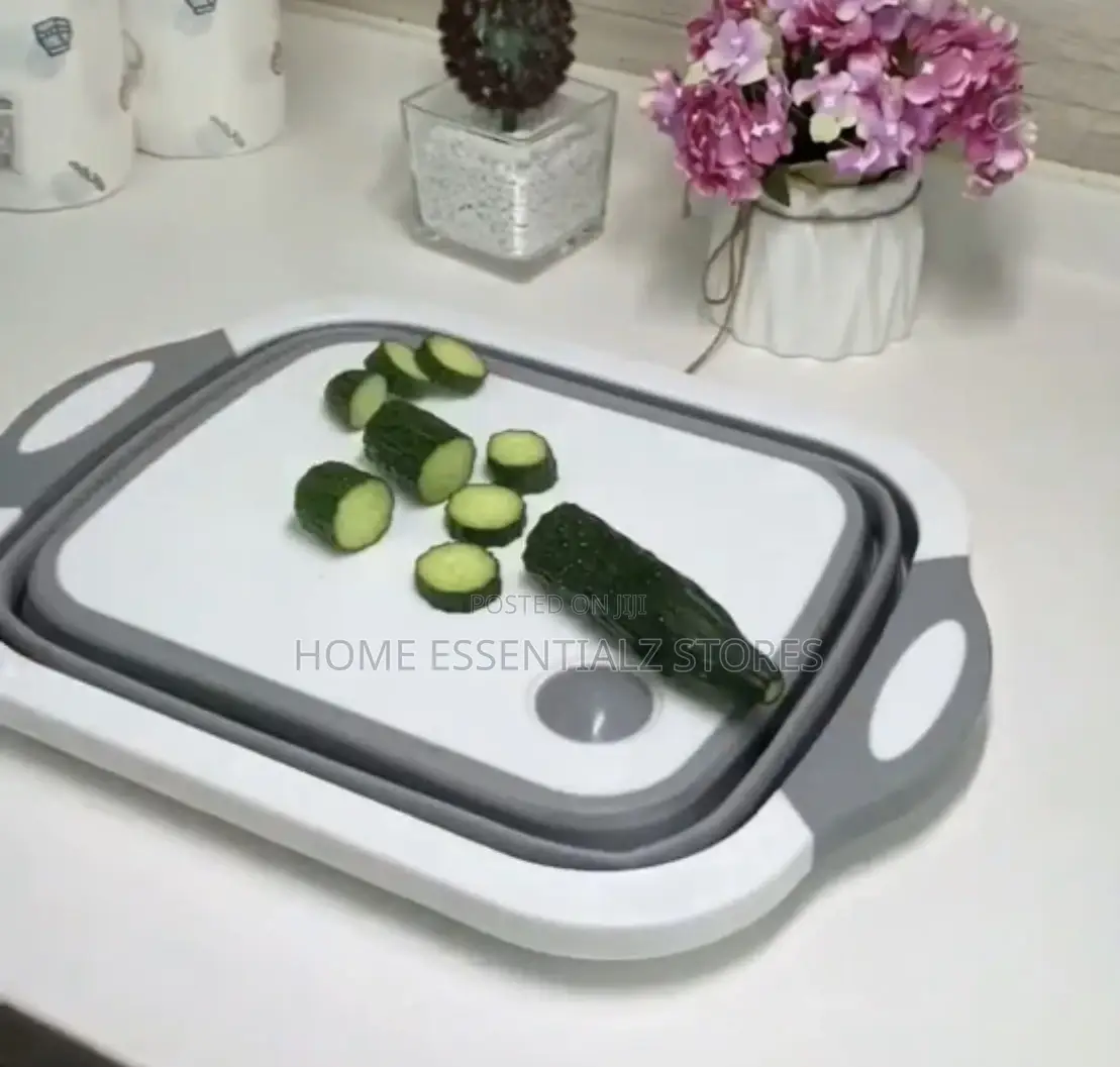 Foldable Chopping Board Serving Trays - 2 Pieces Set