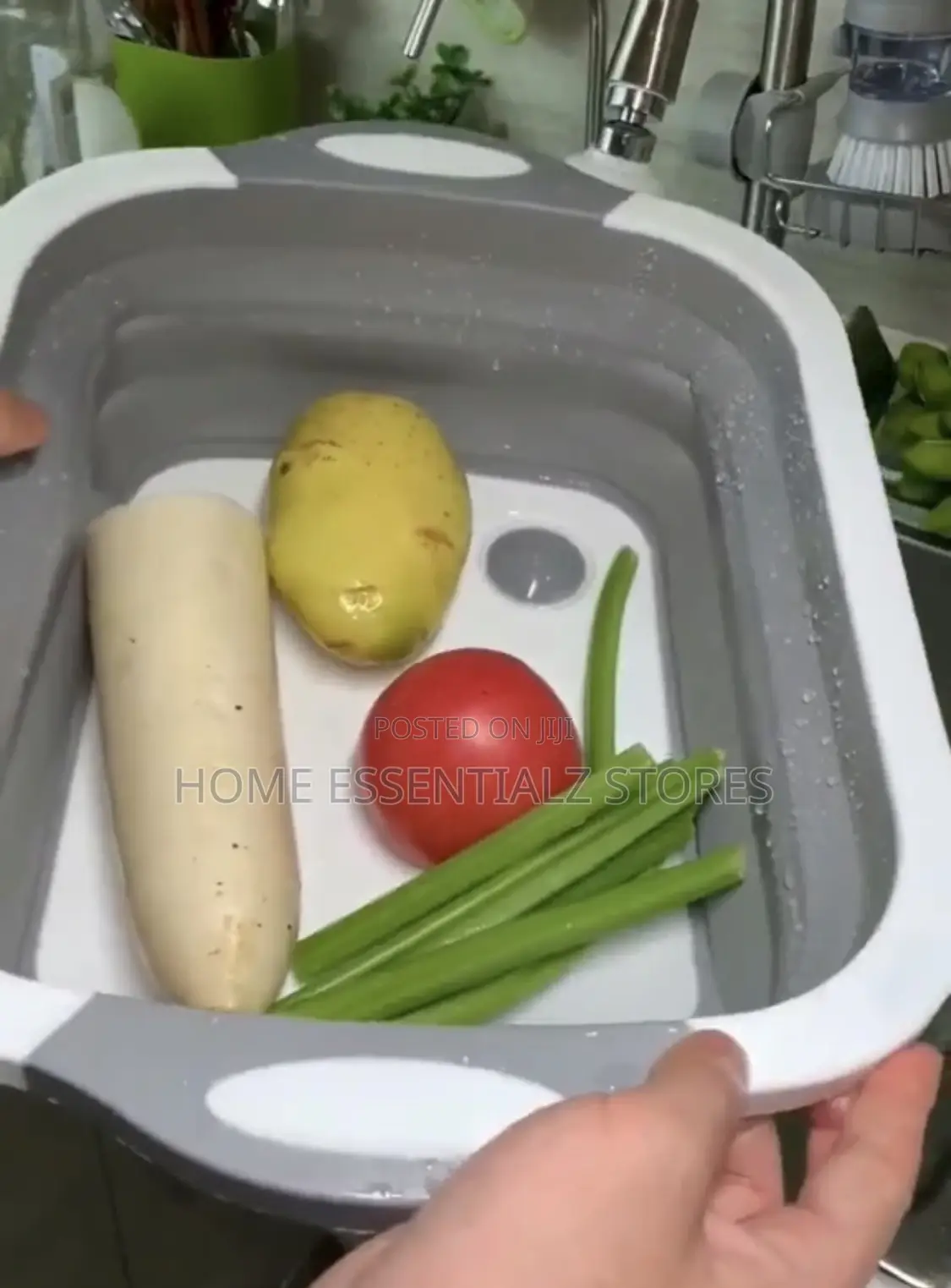 Foldable Chopping Board Serving Trays - 2 Pieces Set