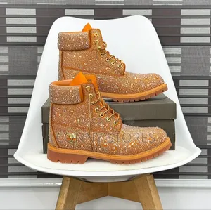 High Quality Custom Swarovski Timberland Crystal 6inch Boots