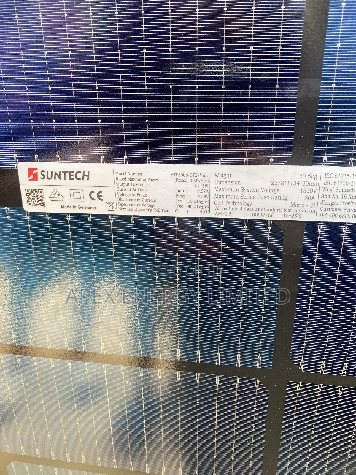 400w Suntech Mono Solar Panel