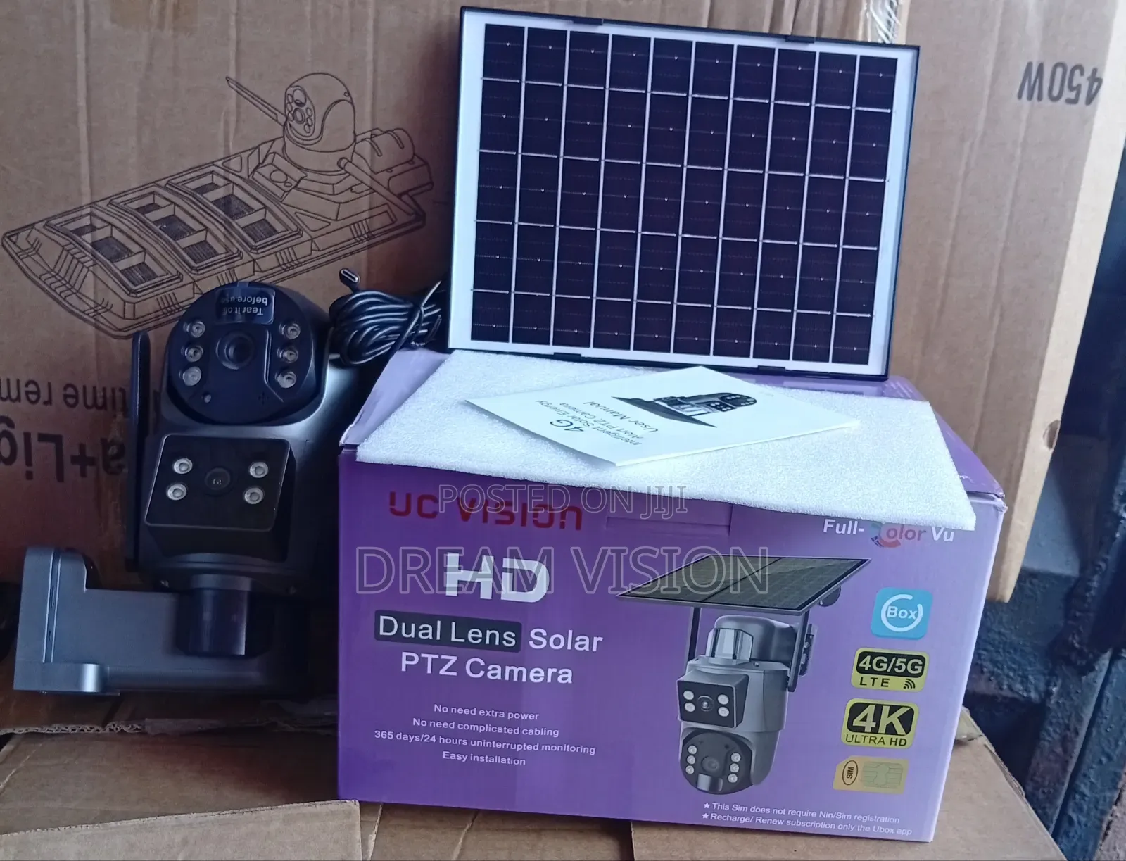 Double Lens Ubox Solar Camera