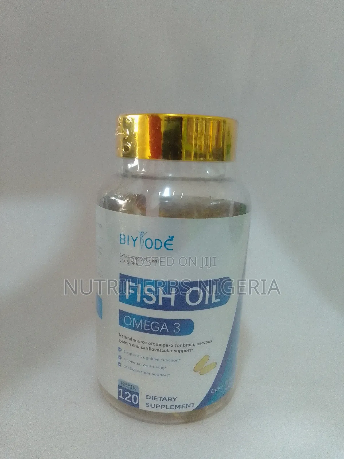 Omega 3 Fish Oil for Brain, Nervous Cardiovascular Support