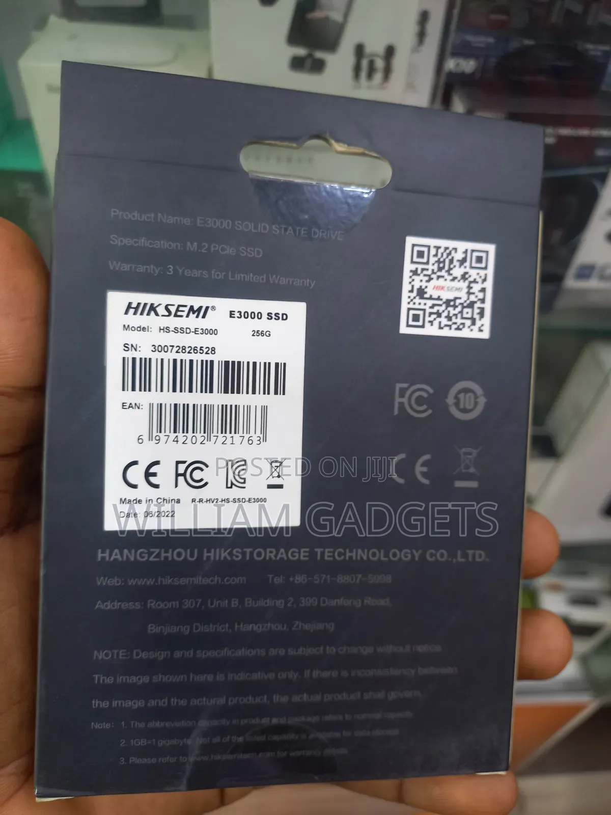 Hiksemi E3000 256gb SSD Hard Drive