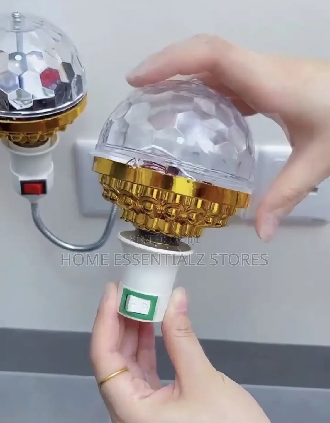 Mini Led Disco Ball Light With Flexible Gooseneck And Control Switch