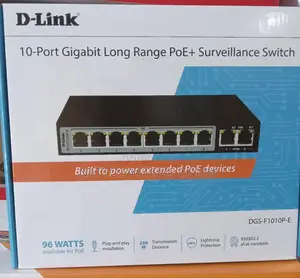 Dlink- 10 Port Gigabit Long Range Poe Surveillance Switch