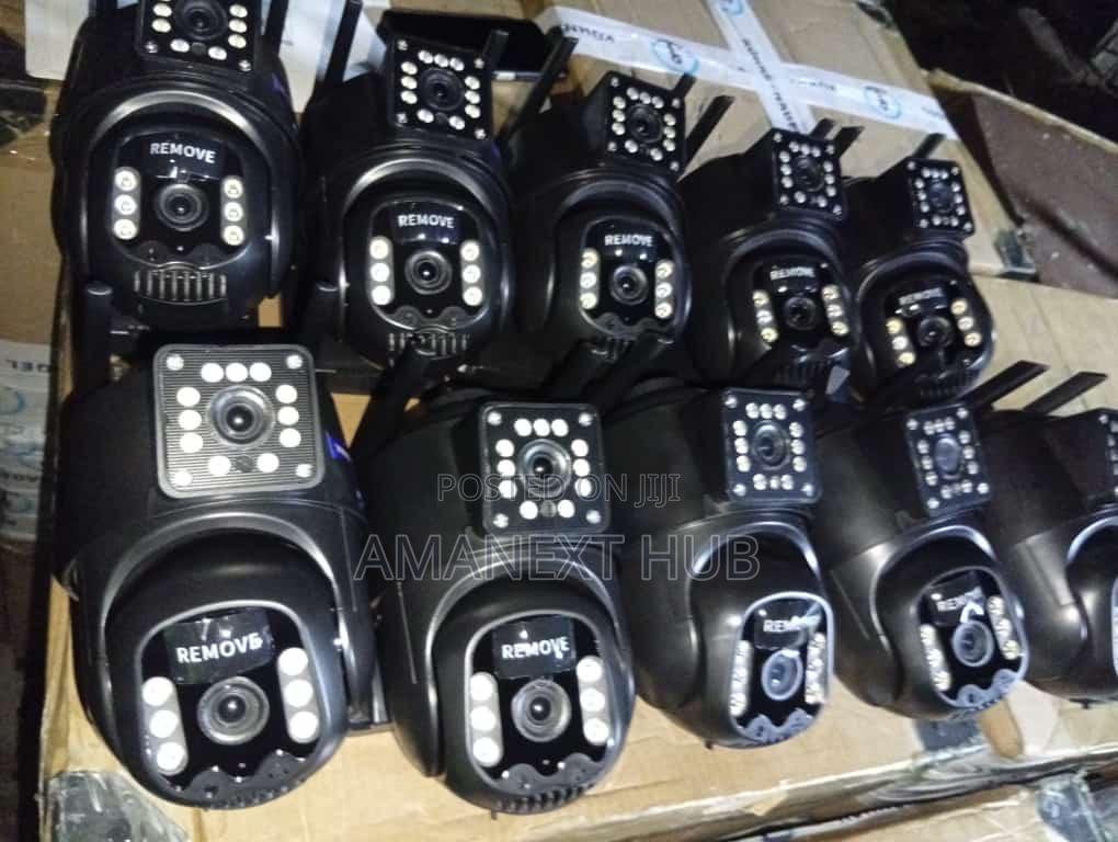 Dual Lens Solar CCTV Camera With Solar Panel for All Simcard