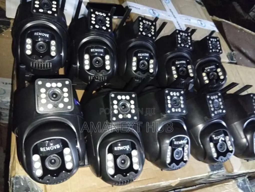 Dual Lens Solar CCTV Camera With Solar Panel for All Simcard