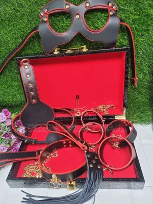 Luxury 10pcs Suitcase BDSM Kit (Black, Red, Red Black)