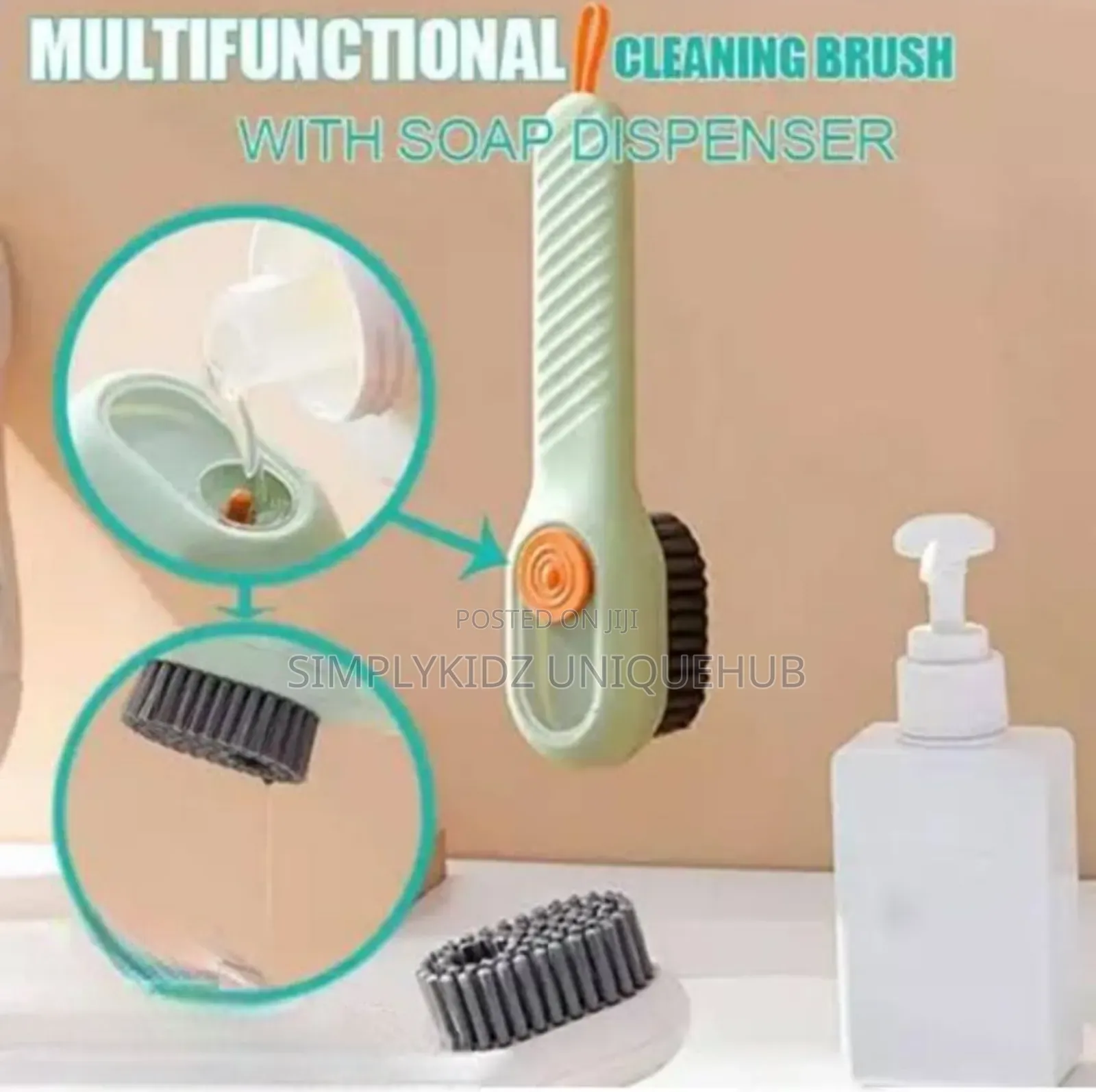 Multifunctional Cleaning Brush With Soap Dispenser