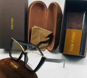 Photo - Tom Ford Stylist Black Vintage Glasses, Clear Lenses