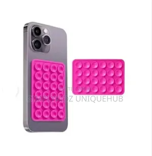 Silicone Phone Suction With Adhesive Stick-On
