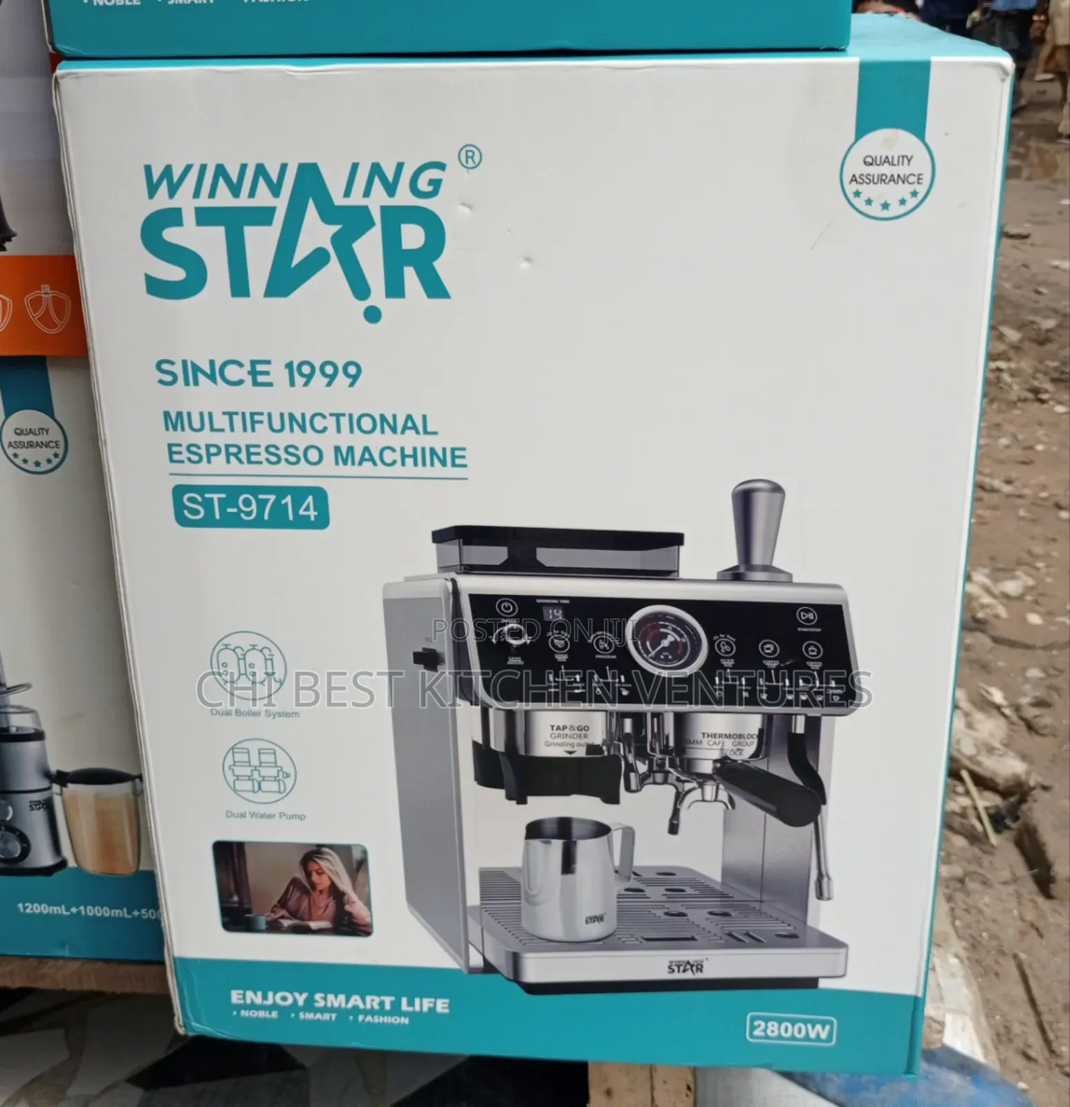 Winning Star Multifunctional Espresso Machine - 2800w