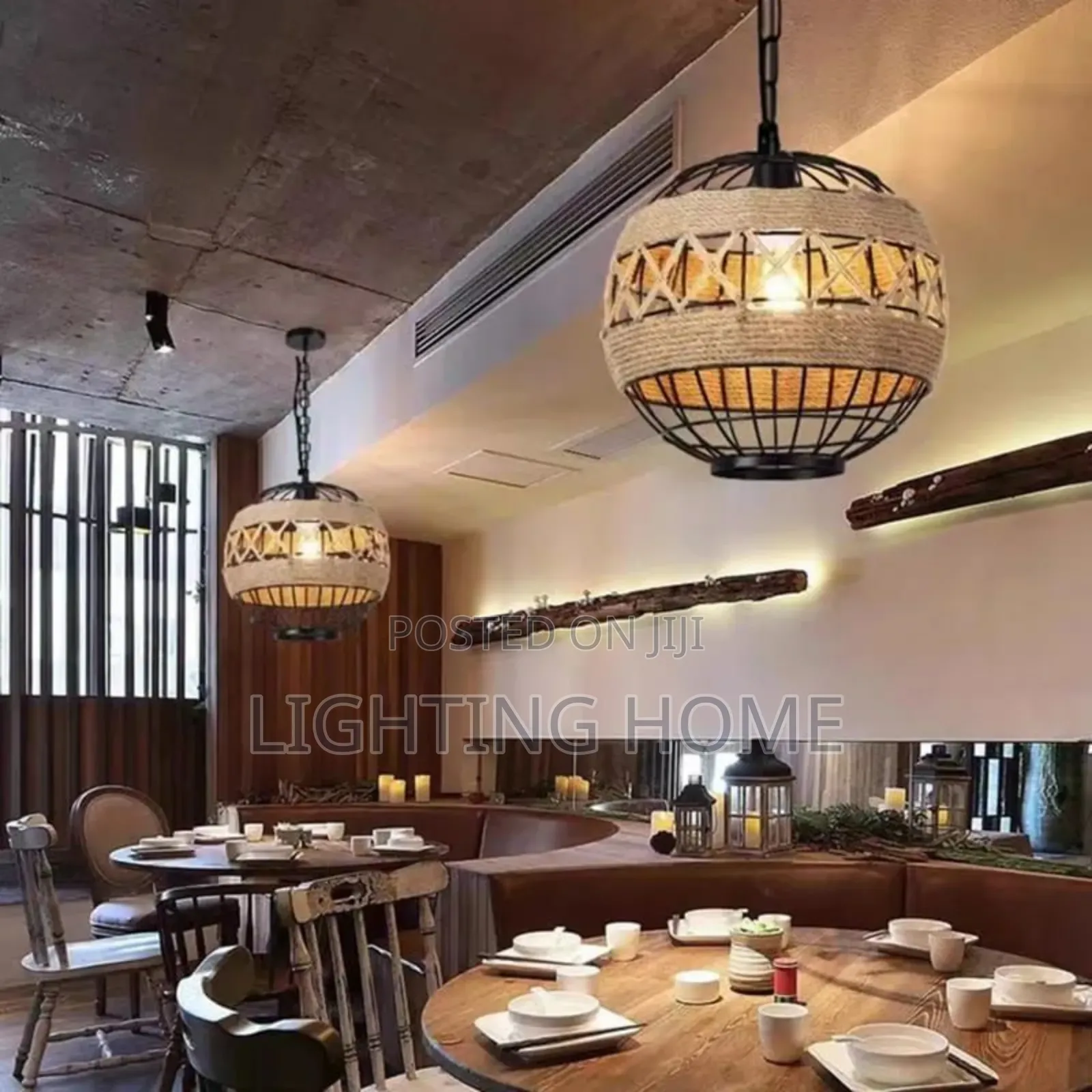 Vintage Bamboo Pendant Light