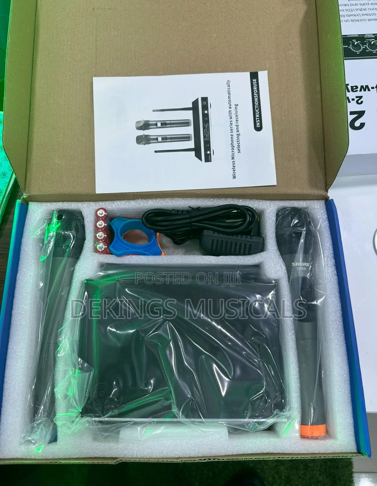 Shure Ur8d Dual Handheld Wireless Microphone System
