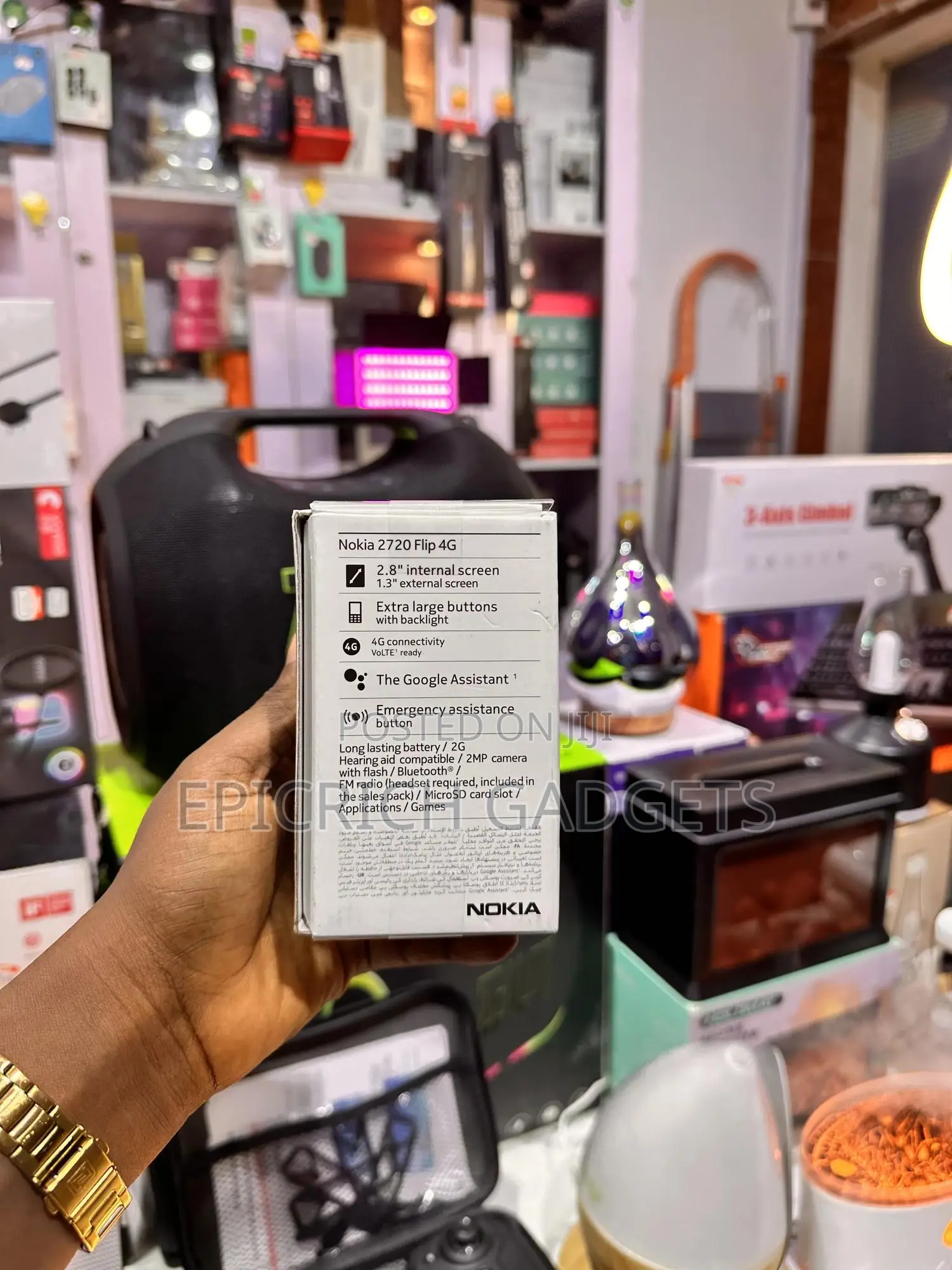 New Nokia 2720 Flip 512 GB Black