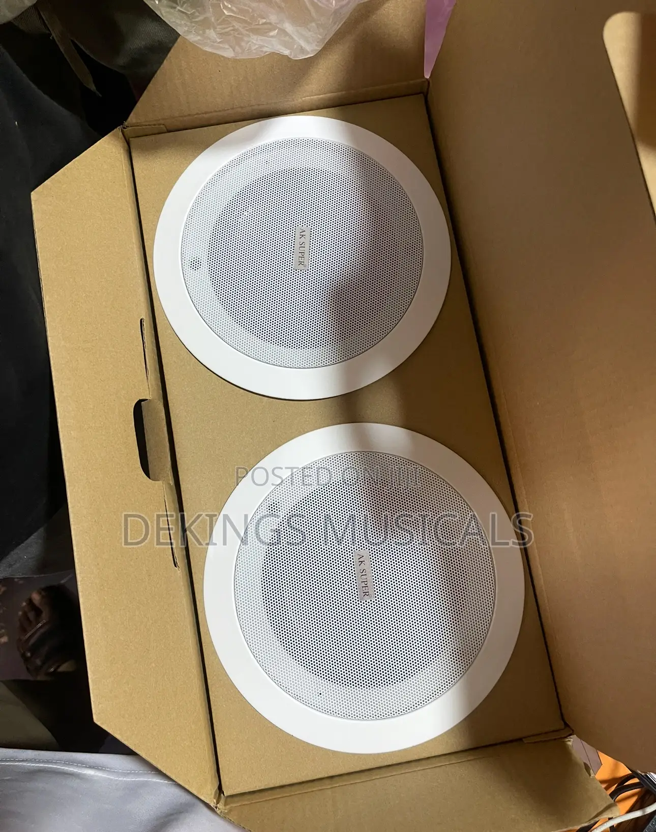 Ak Super Dual 5” 20w Active Bluetooth Ceiling Speaker Set