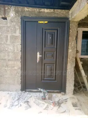 4'' Inches Black 4ft Entrance Door