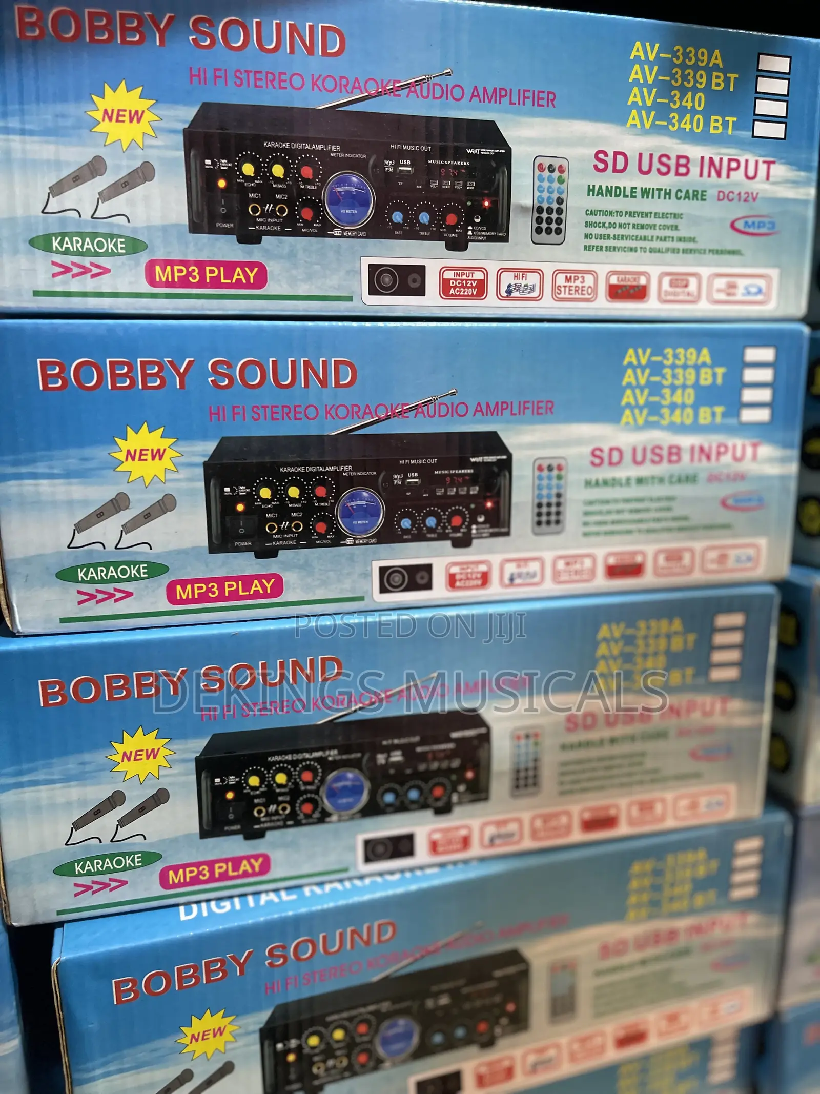 Bobby Sound Hi-fi Stereo Karaoke Audio Bluetooth Amplifier