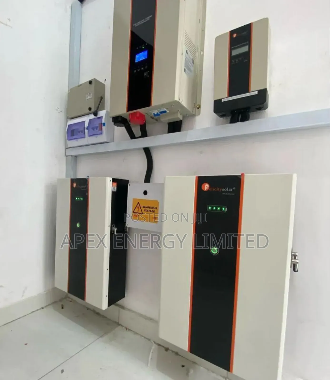 Felicity 10kva System Setup/ 20kwh Lithium Battery Backup