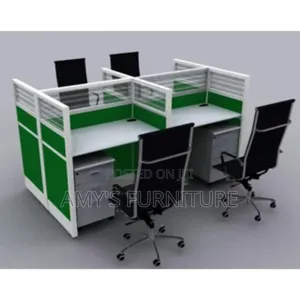 Stylish Workstation 4 Person Cubicle
