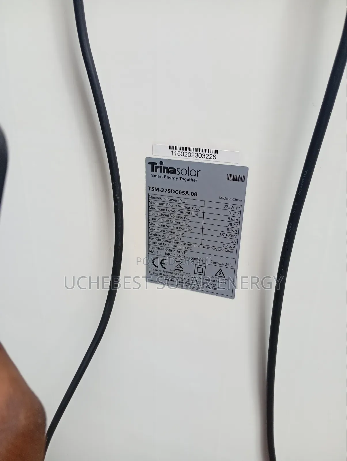 275w/38v/60cell Trina Solar Panel