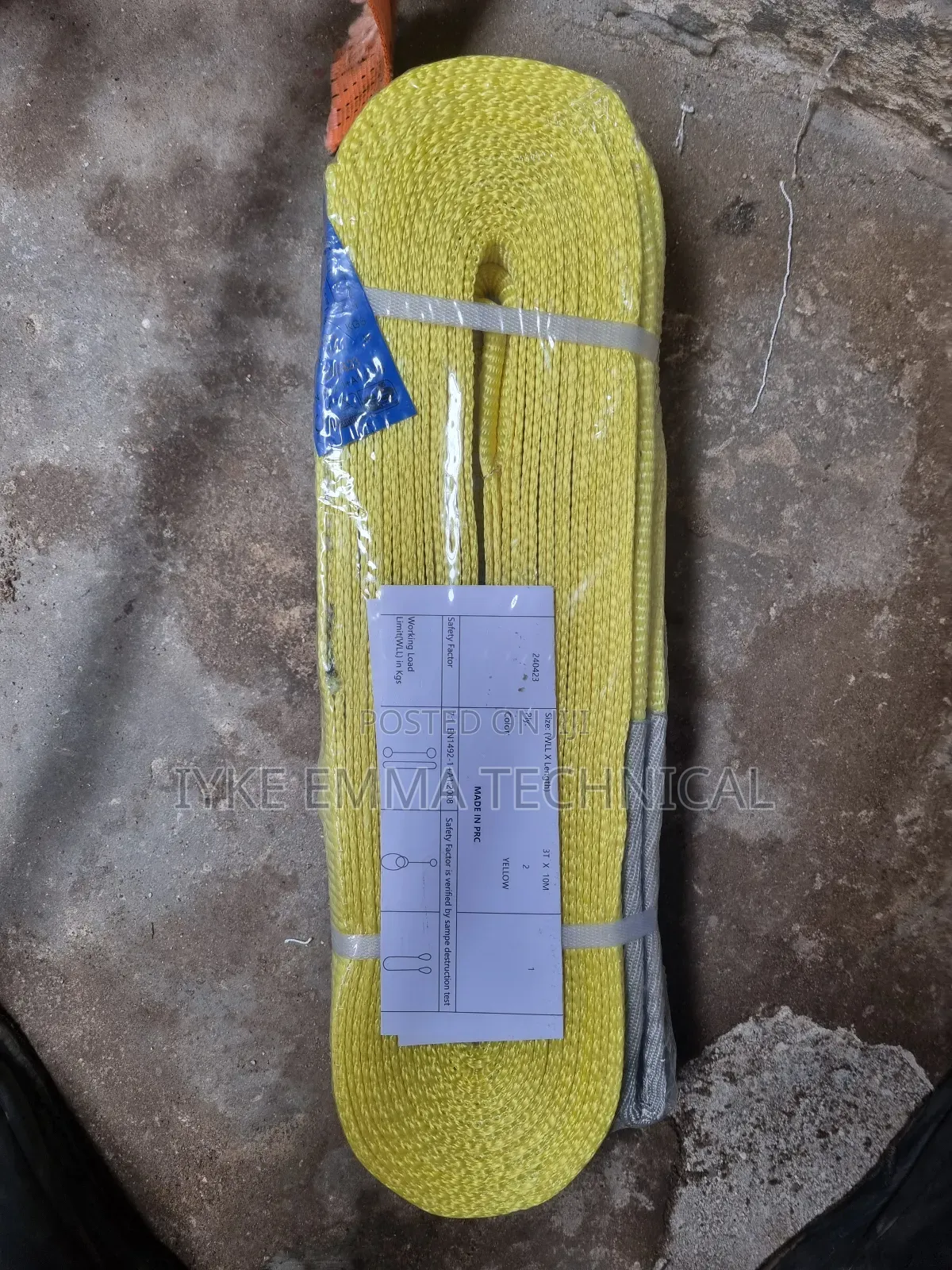 Flat Webbing Sling 3ton X 10mtrs