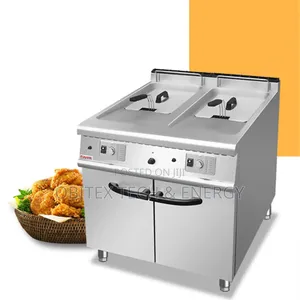 2-Tank Stainless Steel Gas Floor Fryer – Commercial Fryer