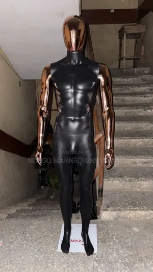 Medium Size Black And Rose Gold Male Mannequin