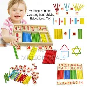 Intelligence Kids Wooden Mathematical Stick Toys 3+