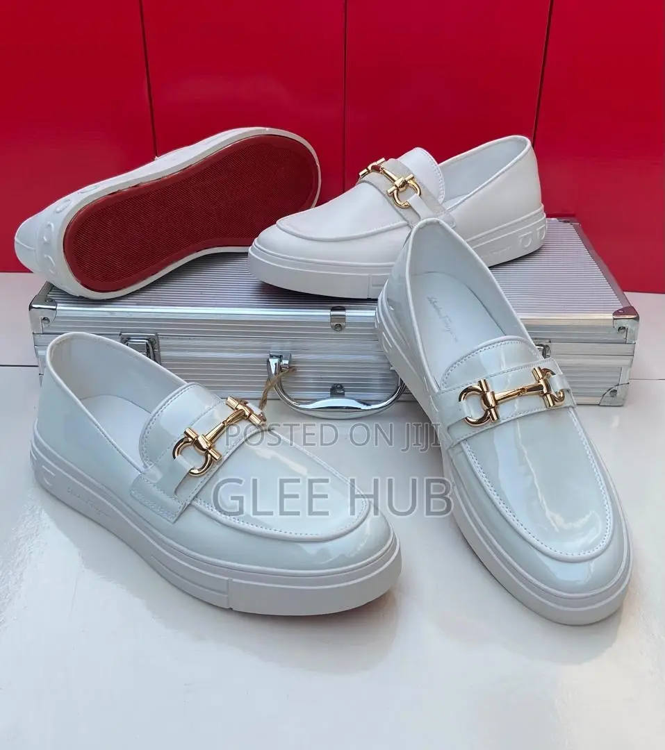White Single-Soled Loafers