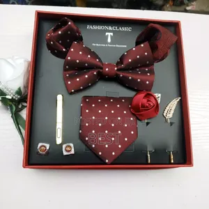 Quality Bow Tie Long Tie Set With Accessories
