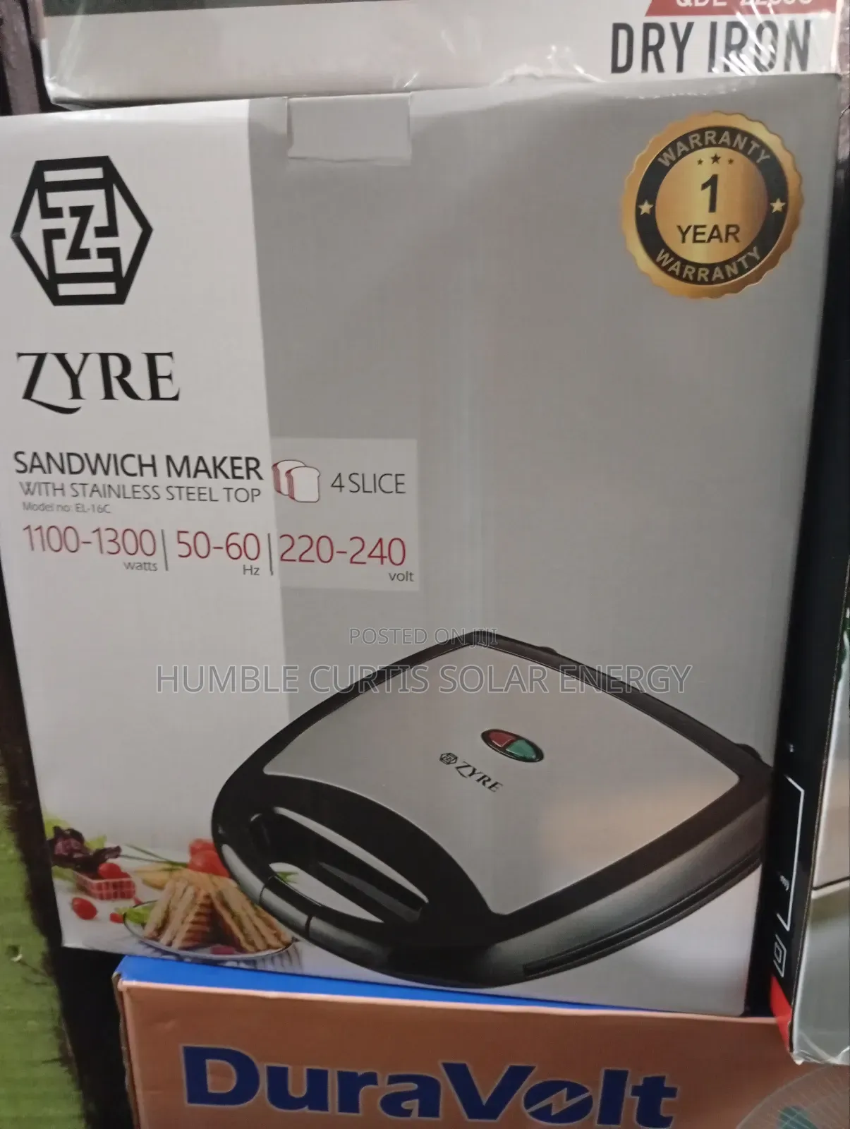 Zyre Sandwich Maker