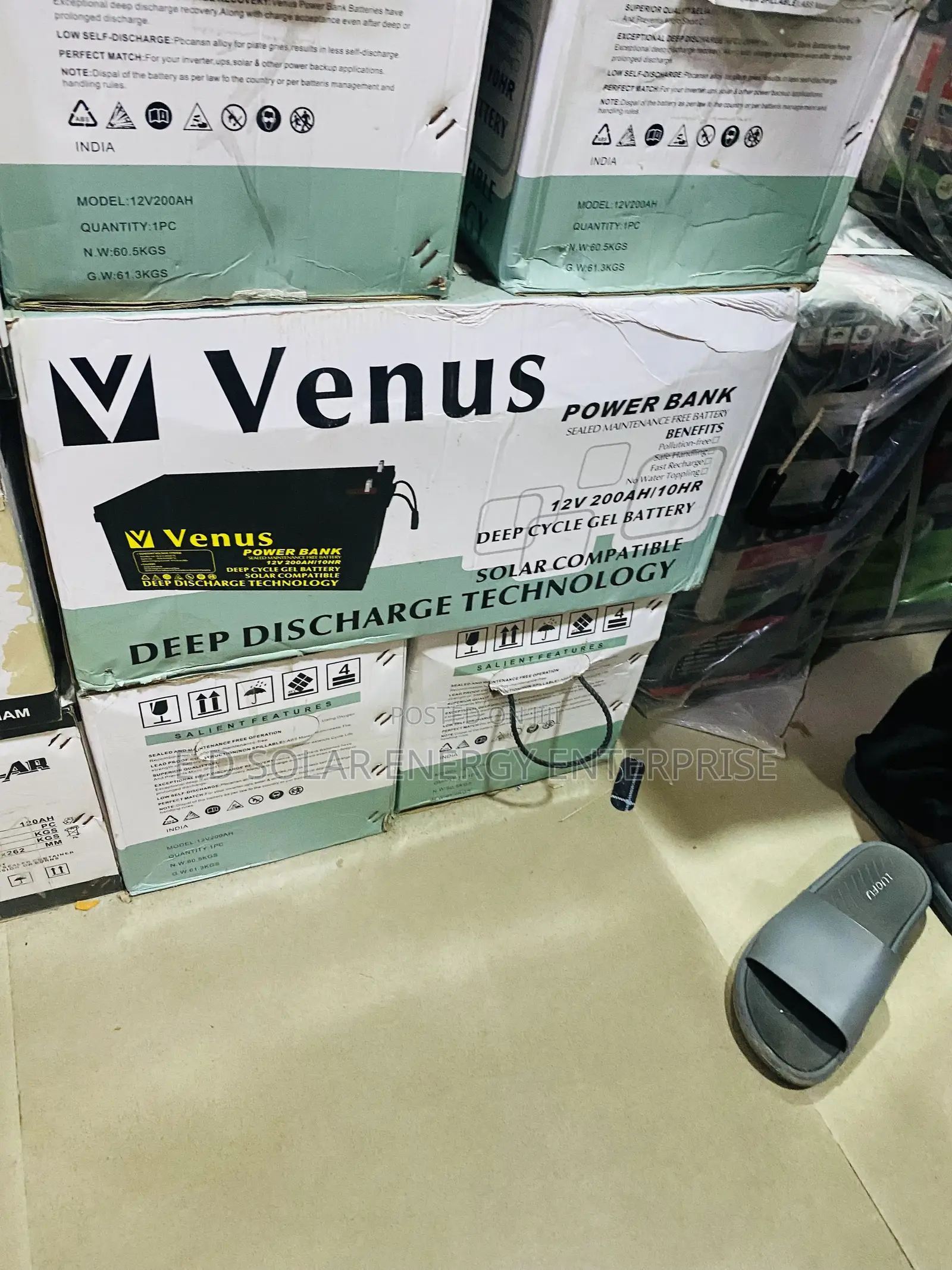 200ah 12v Venus Solar Battery Is Available Now