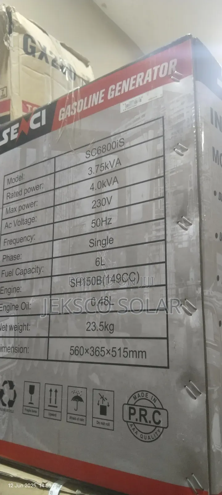Senci Inverter Silent Generator, 4kva.