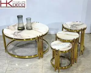Luxury Home 4 in 1 Centre Table and 3 Stools